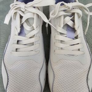 Reebok White and Purple Women's Sneakers